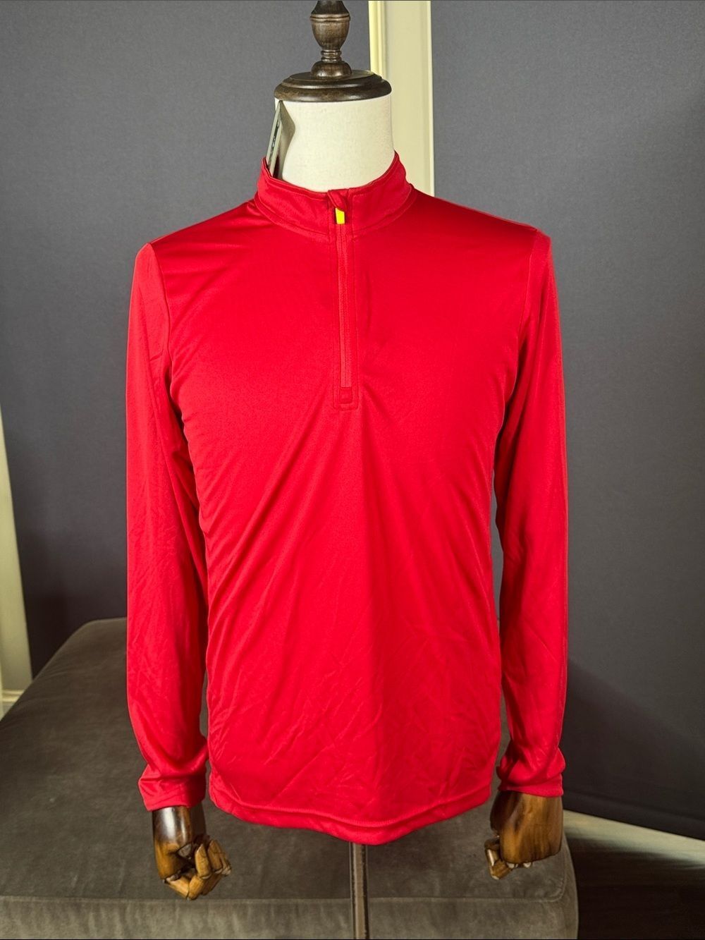 Men's Admiral Athletic Quarter-Zip Athletic Pullover Red VaporDraw Size 2XL NWT